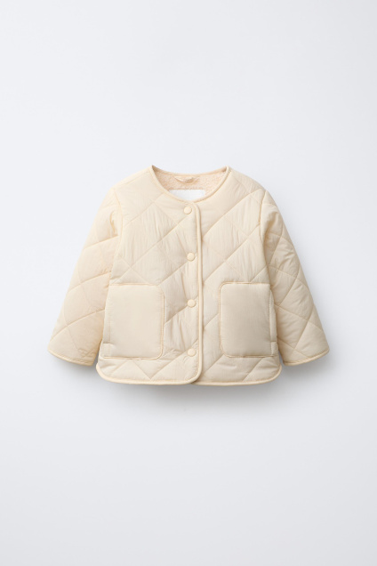 Zara НЕЙЛОНОВАЯ КУРТКА С ИСКУССТВЕННЫМ РЕПЕЛЛЕНТОМ ИЗ ОВЧИНЫ 495675117-712-6