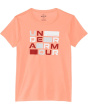 Tech Block Logo Short Sleeve T-Shirt (Big Kid)