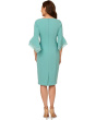 Knit Crepe Tiered Sleeve Dress