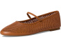 Jayna Perforated Leather Mary Jane Flats
