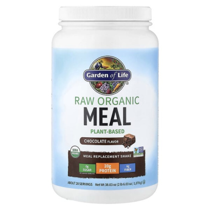Garden of Life, RAW органический коктейль для замены приема пищи, со вкусом шоколада, 1078 г (38,03 унции)