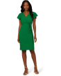 Tie Front Flutter Midi Dress