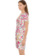 Printed Mikado Short Dress