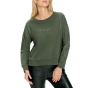 Sweatshirt mit Glitzer-Details, khaki