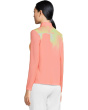 Flare Print Long Sleeve Sunsense 1/4 Zip Top