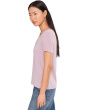 Short Sleeve V-Neck Knit Tee