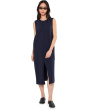 Petite Pima Cotton Stretch Jersey Crew Neck Dress