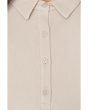 Crinkled Jersey Henley Top