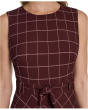 Sleeveless Plaid Aline
