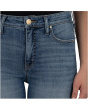 Stella High-Rise Fab Ab Flare With Raw Hem in Black