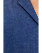 Petite Washed Organic Linen Delave Notch Collar Shirt