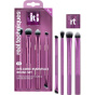 Real Techniques Кисть для глаз Набор кистей Eye-Conic Essentials Кисть для растушевки век RT369 + Универсальная кисть для подводки RT368 + Кисть для контура и определения RT371 + Кисть для подводки и растушевки RT370 + точилка для карандашей - 1 шт.