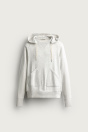 Zara Облегающая ТОЛСТОВКА С КАПЮШОНОМ Светло-серого цвета