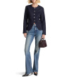 Collarless Jacket In Rinse