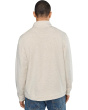 Long Sleeve Mock Neck Button Placket Pullover