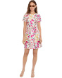 Printed Mikado Short Dress