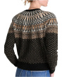 Wool Blend Fairisle Button Cardigan Sweater