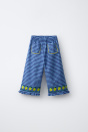 Zara КЮЛОТА В КЛЕТКУ ВИШИ С ВЫШИВКОЙ ЛИМОНОМ CASA LAWA X KIDS 520668462-420-18