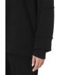 Long Sleeve Seamed Boxy Sweatshirt Black