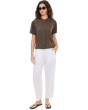 Organic Handkerchief Linen Mandarin Collar Short Sleeve Shirt
