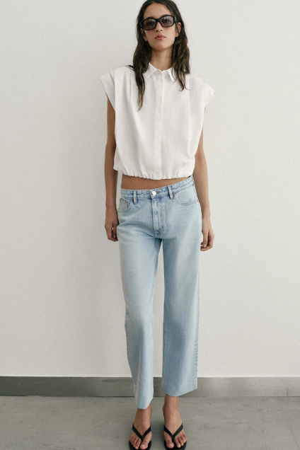 Zara ДЖИНСЫ Z1975 SLIM С ЗАВЫШЕННОЙ ТАЛИЕЙ 510857825-406-32