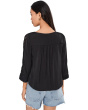 Square Neck Lace Yoke Blouse