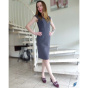 ALBA MODA Платье-футляр, серое