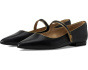 Londyn Metallic-Trim Leather Mary Jane