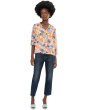 Tie Neck Peasant Sleeve Blouse with Tie