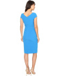 Cowl Side Rusched Sheath Dress