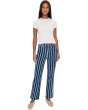 Kelsey-High-Rise Ankle Flare With Patch Pocket in Indigo/White