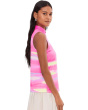 Painted Sunset Sleeveless Front Zip