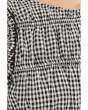 Shirred Tan With Seam And Ruffle Along Armhole