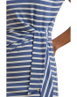 Striped Tie-front Jersey Dress