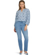 High Rise Straight Jeans in Vista Lakes