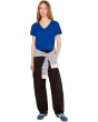 Short Sleeve V-Neck Boxy Tee