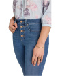 Marilyn Straight Fray Hem Jeans in Wild River