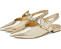 Amoret Buckle Slingback Flat Mule