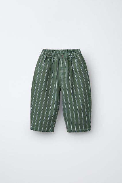 Zara МЕШКОВАТЫЕ БРЮКИ В ПОЛОСКУ 503729706-527-18