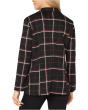 Petite Tattersall Plaid Knit Jacquard Boyfriend Blazer