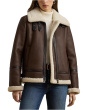 Faux Leather Single Breasted Jacket