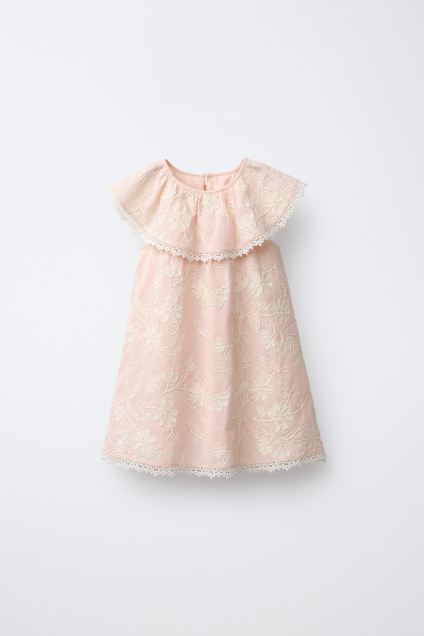Zara ПЛАТЬЕ С ВЫШИТЫМИ ЦВЕТАМИ 495712034-620-18
