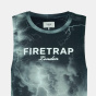 Firetrap Мужская хлопчатобумажная жилетка с принтом "Мускул" на молнии для мужчин