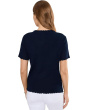Petite Ruffle Trim Sweater Tee