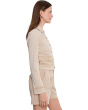 Trucker Jacket With Fray And Lace