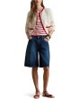 Petite Two-Tone Linen-Blend Twill Blazer