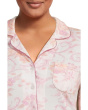 Plus Size Romantic Fields Elbow Sleeve Pajama Set with Lace