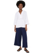 Gauze Hr Wide Leg Crop