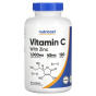 Nutricost, Витамин C с цинком, 240 капсул