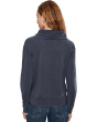 Long Sleeve Draped Turtleneck Sweatshirt